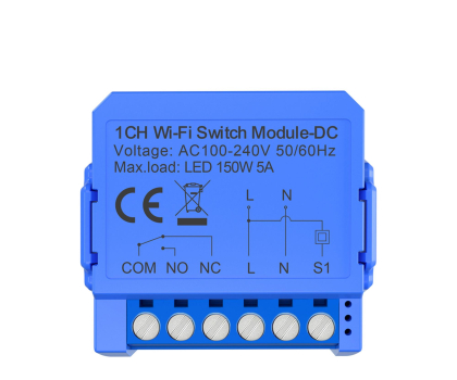 Inteligentny sterownik Avatto Inteligentny 1-kanałowy moduł przełącznika WiFi ze stykiem b